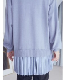 earth music&ecology バックヘムプリーツチュニック