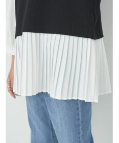 earth music&ecology プリーツドッキングプルオーバー