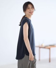 ANY 【汗ジミ防止加工】シルケットスムースノースリーブプルオーバー