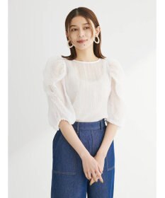 Green Parks ・ＡＮＤ　ＳＥＡＲＣＨ　シアーパワーショルダーブラウス