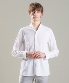 JOSEPH HOMME トライジャガードストレッチ　ウィングカラーシャツ