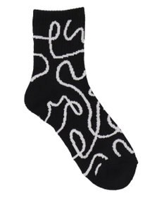 WEGO ニュアンスリブ底パイルクルーソックス