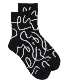 WEGO ニュアンスリブ底パイルクルーソックス