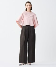 uncrave ダブルフェイスジャージー ハンカチスリーブトップス