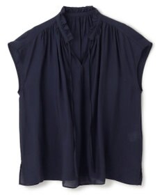 UNFILO ヴィンテージシアー ギャザーブラウス