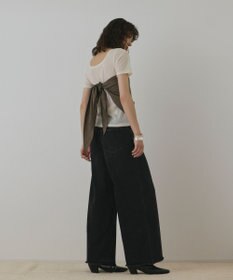 GRACE CONTINENTAL ハイウエストバギ－デニム