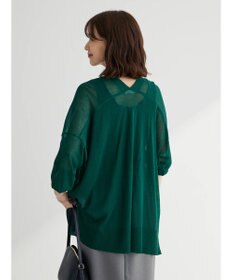Green Parks 接触冷感シアーニットカーディガン