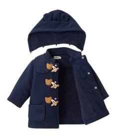 MIKI HOUSE HOT BISCUITS 【80-120cm】 フリースボンディング ダッフルコート