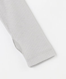 ANY L ウール混リブタートルネックカットソー