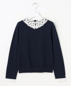 ANY SIS S レース襟 ニット