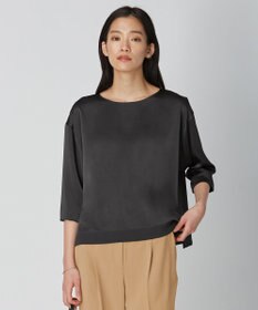 ICB 【WEB限定カラーあり・洗える】Calm プルオーバーブラウス