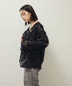 Green Parks ・ＥＬＥＮＣＡＲＥ　ＤＵＥ　レーシーカーディガン