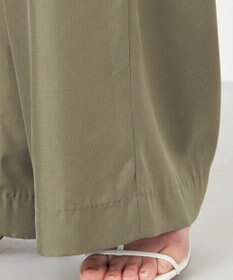 NAVE 【ReNAVE・セットアップ可/洗える/UVケア/接触冷感】フィブリルシャンブレー ワイドパンツ