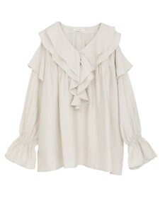 Green Parks ビッグカラーフリルブラウス