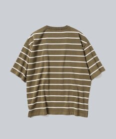 WHITE MAILS 【UNISEX】PAPER YARN BORDER KINT PULLOVER T-シャツ