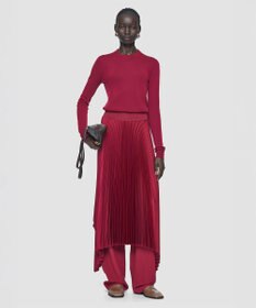 JOSEPH 【洗える】キャッシュエアー　ラウンドネックニット