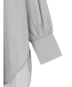 Green Parks イージーケアスタンドフリルシャツチュニック