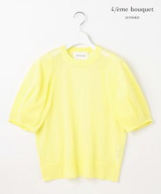 自由区 【カトリエムブーケ】Pure et feminine シアーボリュームスリーブプルオーバー