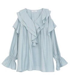 Green Parks ビッグカラーフリルブラウス