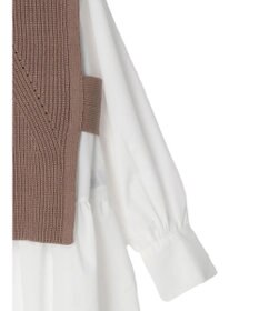 earth music&ecology ＳＥＴ２点　ベスト＋チュニックブラウス