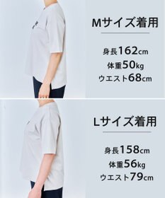 UNFILO L 【VERY掲載】BEAUTY FORM-T cotton ロゴ ハーフスリーブ Tシャツ