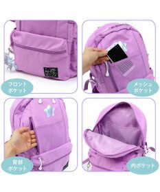 Mother garden マザーガーデン ユニコーン キッズ リュック パープル リフレクターキーホルダー付き