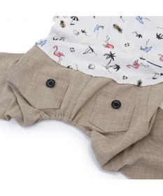 PET PARADISE J.PRESS リップル パンツつなぎ 小型犬