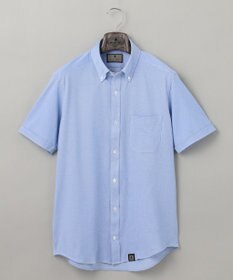 GOTAIRIKU 【吸汗速乾】クールマックス鹿の子 半袖ビズシャツ_ボタンダウン
