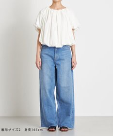 NAVE 【Nave 　洗える・接触冷感】クロップドジャージーブラウス