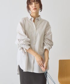 AMERICAN HOLIC 【イージーケア】バックギャザーリボンシャツ