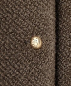 自由区 【カトリエムブーケ】manteau en relief コクーンシルエットツイードコート