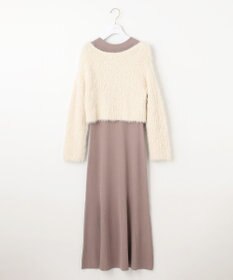 ANY SIS 【2SET】シャギー ニット × ワンピース セット