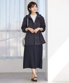 J.PRESS LADIES L 【洗える・イージーケア・UVカット・接触冷感】 ストレッチバックサテンジョーゼット ジャンパースカート