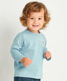 MIKI HOUSE HOT BISCUITS 【70-120cm】【Everyday Series】ワンポイント 長袖Tシャツ