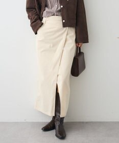 CRAFT STANDARD BOUTIQUE ラップ風デニムスカート