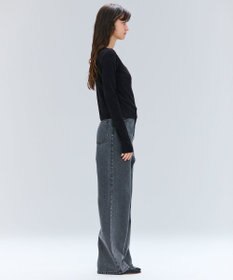 BEIGE， 【洗える・BAILA掲載】BUTLER / ストレッチベロアボートネックカットソー