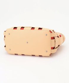 Y'SACCS 【リサイクルレザー】メッシュかごバッグ　large