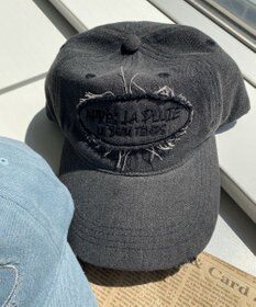 WEGO サークルフリンジロゴデニムキャップ