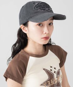 WEGO サークルフリンジロゴデニムキャップ