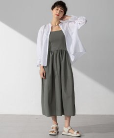 23区 S 【洗える】ブライトナイロンワッシャー ニットコンビワンピース