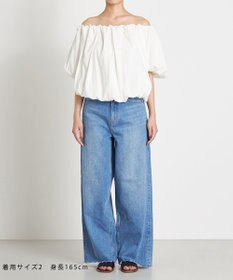 NAVE 【Nave 　洗える・接触冷感】クロップドジャージーブラウス