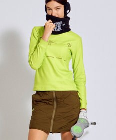 PW CIRCULUS 【起毛素材であたたか】【WOMEN】スピンドル付 両面起毛タートルネック ゴルフウェア レディース