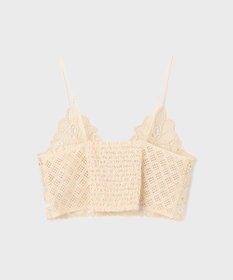 GRACE CONTINENTAL レースキャミ付カフタンブラウス