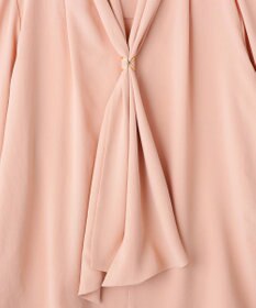 YECCA VECCA スカーフリング付きボウタイブラウス