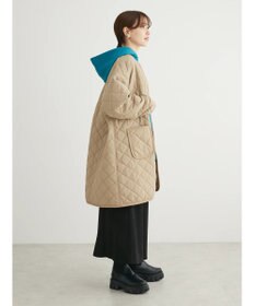 Green Parks キルティングミドル丈コート