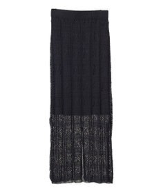 Green Parks 透かし柄ニットレースＩラインスカート