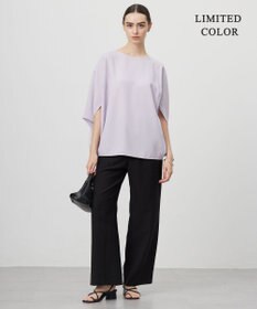 ICB 【新色追加・WEB限定カラーあり・UVケア・接触冷感・速乾・防シワ・洗える】FluidBackSatin ドルマンスリーブブラウス