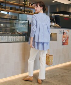 Tiaclasse バックタックフレアチュニック