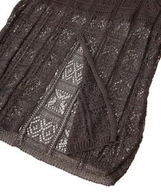 Green Parks 透かし柄ニットレースＩラインスカート