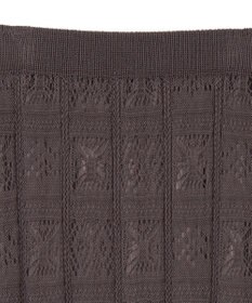 Green Parks 透かし柄ニットレースＩラインスカート